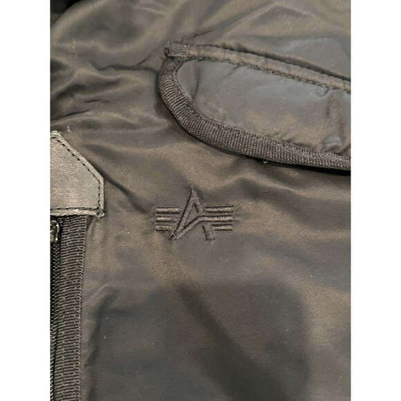 ALPHA INDUSTRIES Bomber B-15 Flight Jacket Fart-Pac Eagles Vintage Coat Sz 2XL - Picture 9 of 9